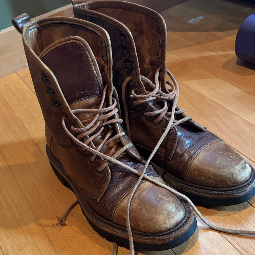 Classic Brown Vibram Leather Boots